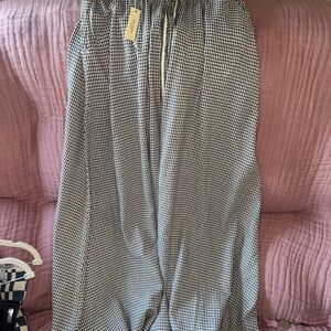 Black and White Checkered Pants